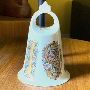 Like new fine German porcelain Bell of the Year 1978